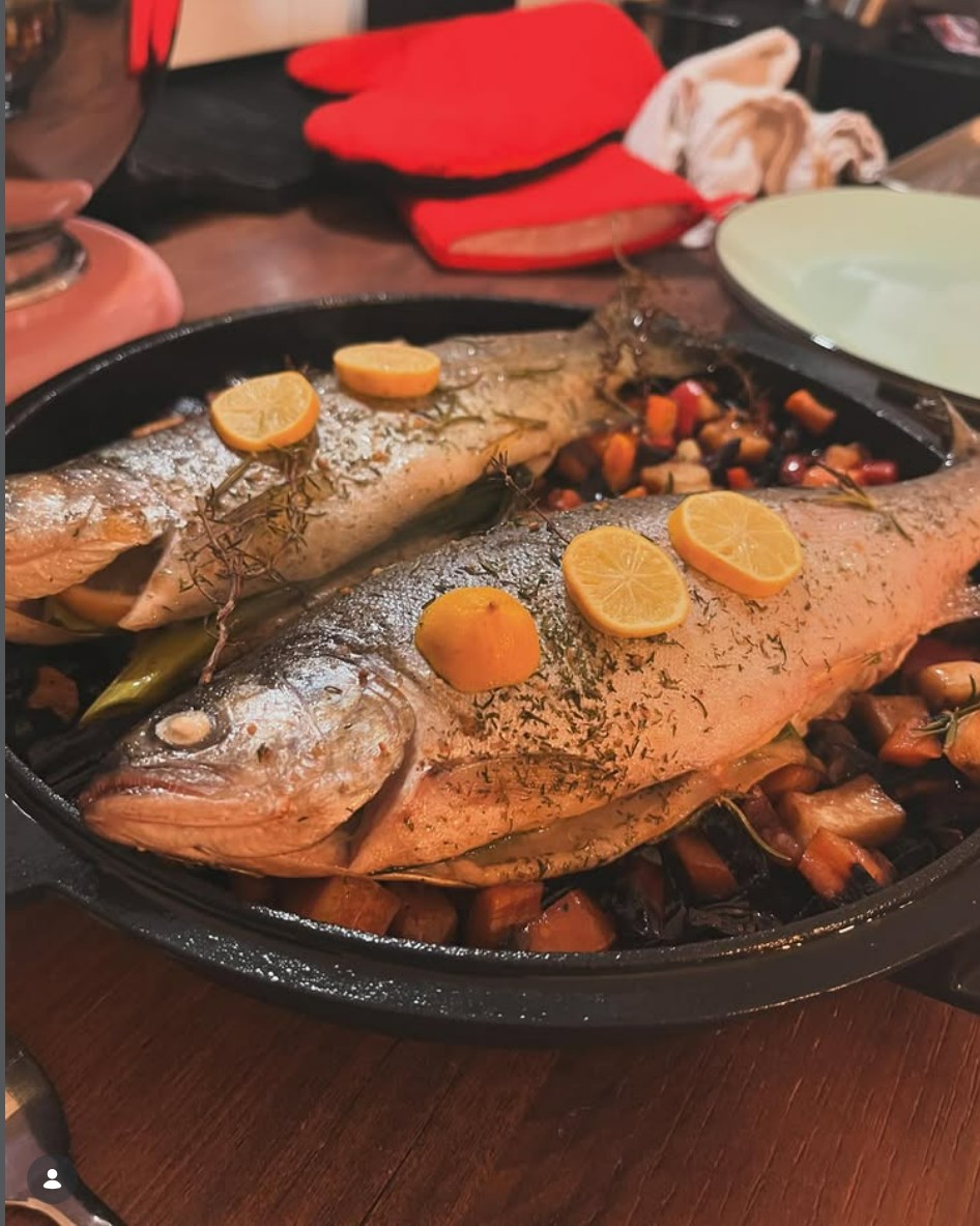 Frischer Fisch auf dem Grill